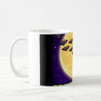 Mug Faire Réel Chauves-Souris Lune Halloween