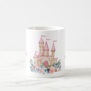 Mug Fairytale Castle Imaginaire Monogramme Nom Floral