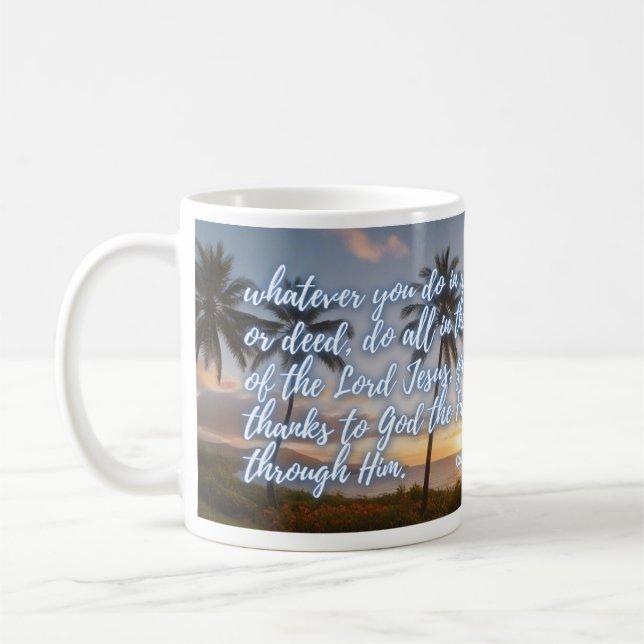 Mug Fais Tout au Nom de Jésus (Gauche)