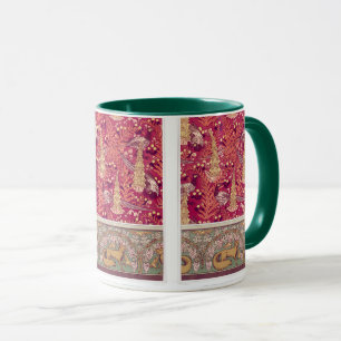 Mug Faisan renard Art nouveau Foxglove verneuil rouge