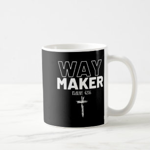 Mug Faiseur de voie Isaiah 42_16 T-shirt chrétien Prem