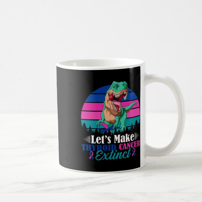 Mug Faisons de Thyroïde Cancer Extinct Dinosaure guerr (Droite)