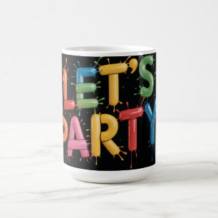 Mug Faisons la fête ! Graphisme de projection de peint