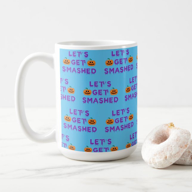 Mug Faisons tomber (Citrouille) violet (Avec donut)