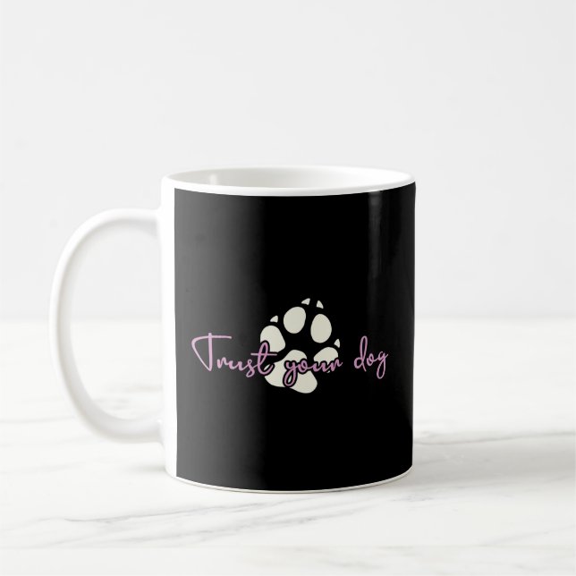 Mug Faites confiance à votre entraîneur de chiens Cani (Gauche)