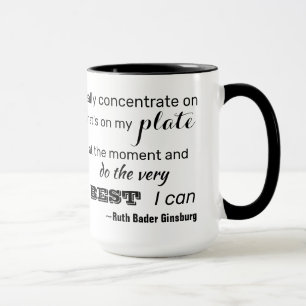Mug Faites de mon mieux RBG Inspirational Quote Cof