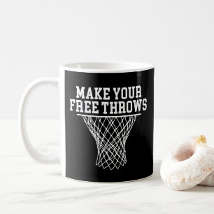 Mug Faites de vos jetons gratuits Joueur de basket Vin