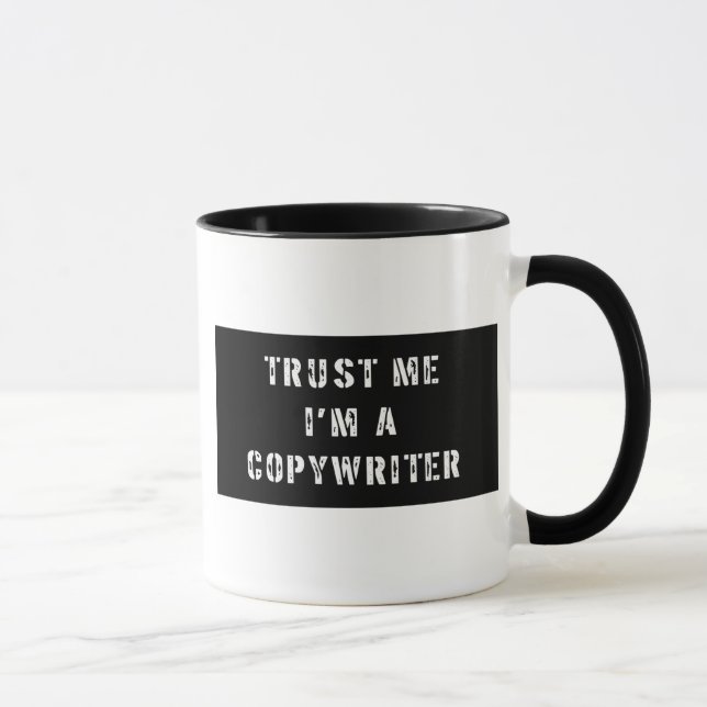Mug Faites-moi confiance je suis un redacteur (Droite)