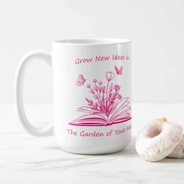 Mug Faites pousser de nouvelles idées dans le jardin d (Avec donut)