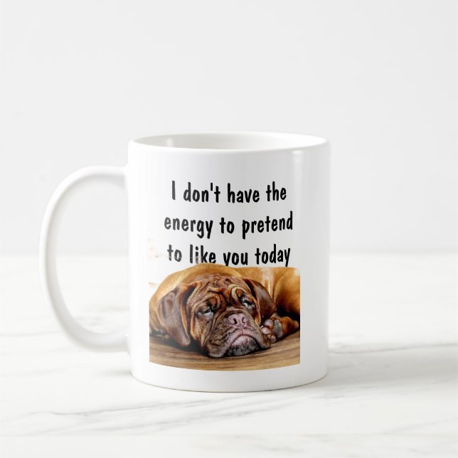 Mug Faites semblant de vous aimer Citation sarcastique (Gauche)