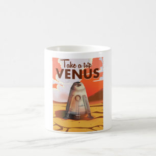 Mug Faites un voyage à l'affiche de voyage de Vénus.