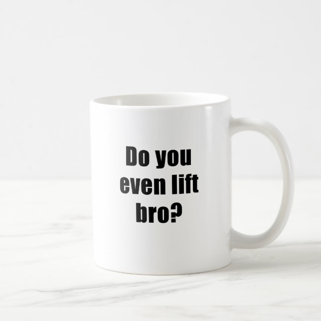 Mug Faites-vous même ascenseur Bro (Droite)