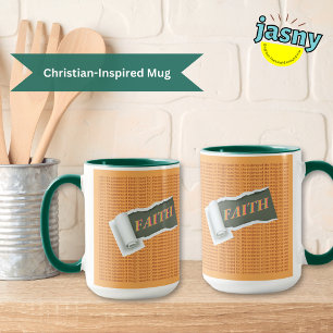 Mug Faith Écriture chrétienne Inspirationnelle Deux To