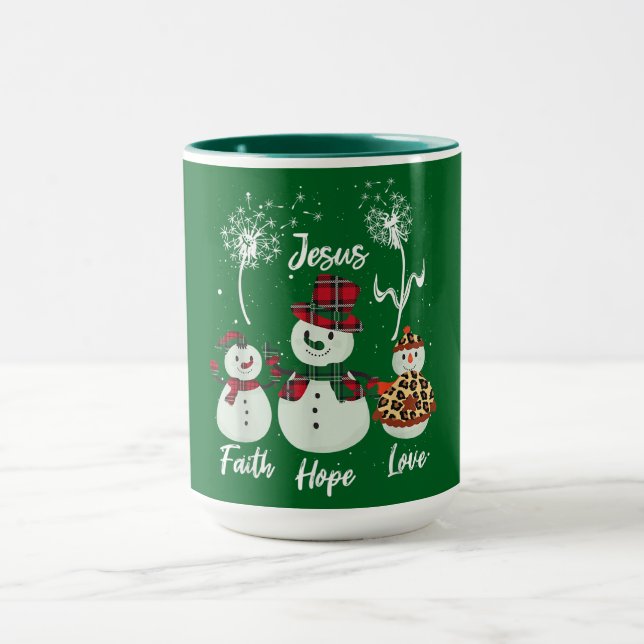 Mug Faith, Hope, and Love: A Snowman Christmas  (Centre)