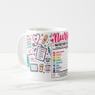 Mug Faits Nutritionnels Infirmière Drôles