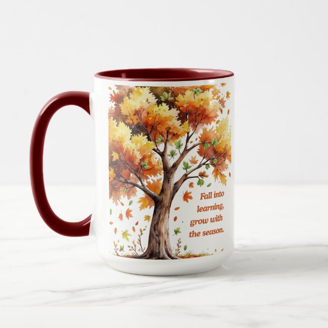 Mug Fall Into Learning – Inspirational Autumn (Gauche)