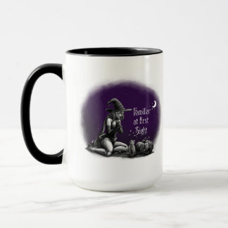 Mug Familier à la première vue (Ciel violet)