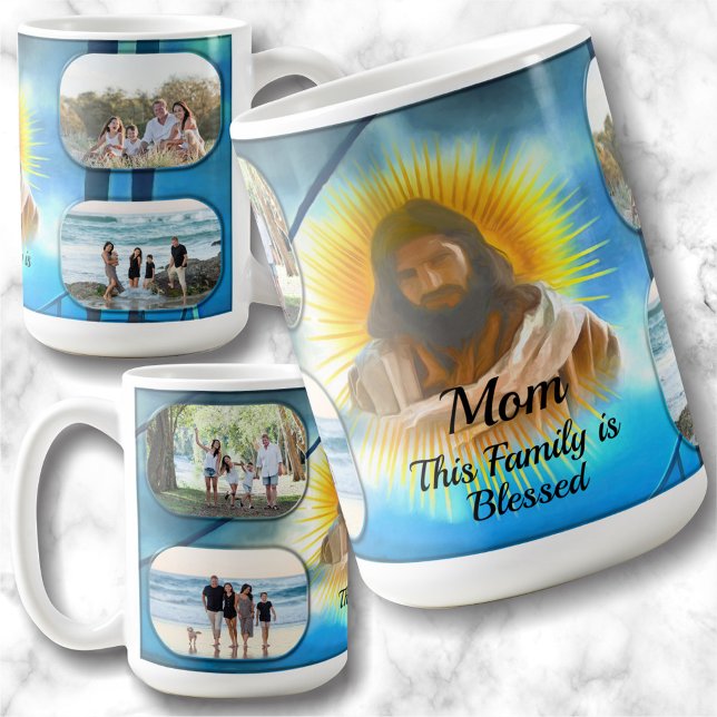 Mug Famille bénie avec maman 0916 (Créateur téléchargé)