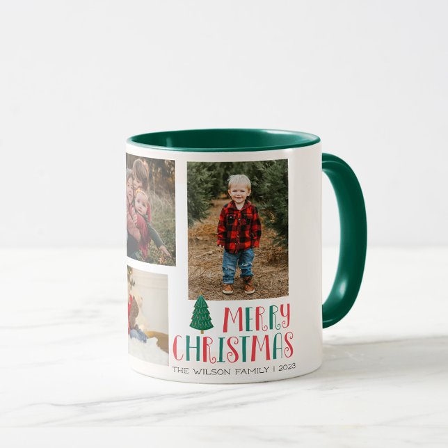 Mug Famille cadeau photo Coloré Noel Noël (Créateur téléchargé)
