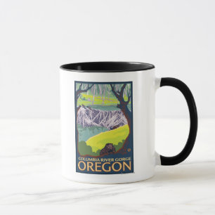 Mug Famille de castor - gorge du fleuve Columbia,