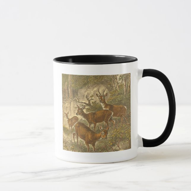 Mug Famille de Roe - Cerfs dans une forêt (Droite)