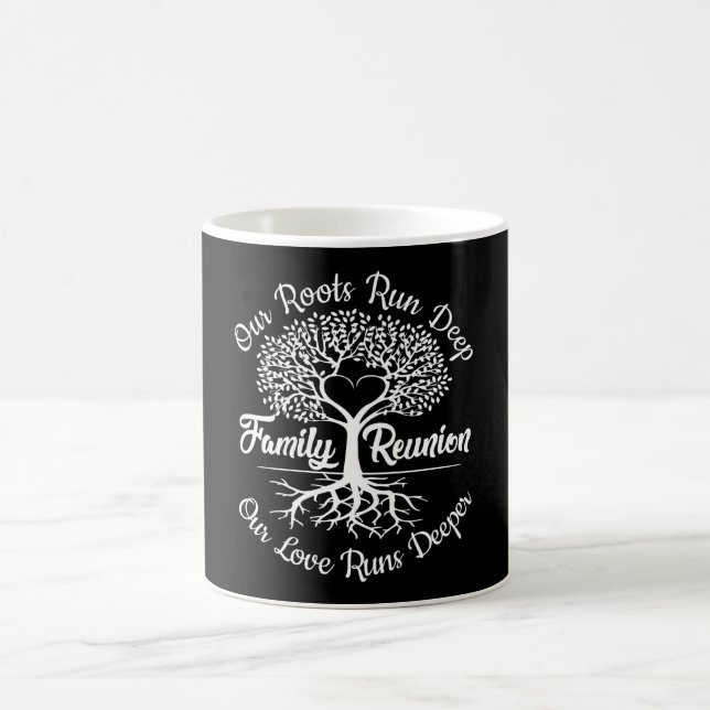Mug Famille Réunion arbre généalogique Coeur (Centre)