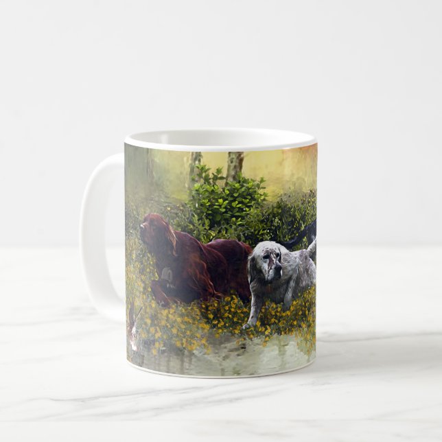 Mug Famille Setters (Devant gauche)