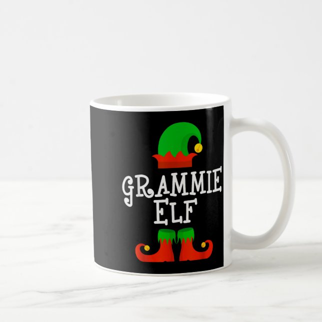 Mug Family I'm The Grammie Elf Christmas Matching Paja (Droite)