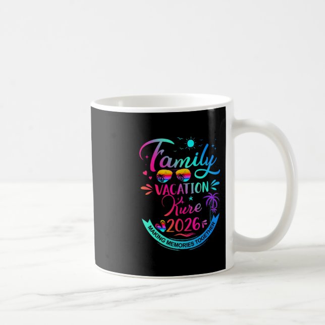 Mug Family Vacation Kure 2026 Palm Tree Gift  (Droite)