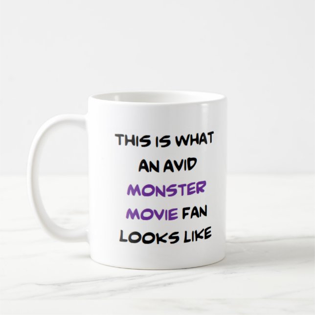 Mug fan de cinéma monstre, passionné (Gauche)