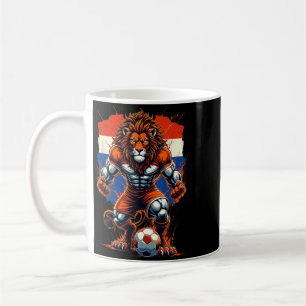 Mug Fan de football de soccer néerlandais Art animal l