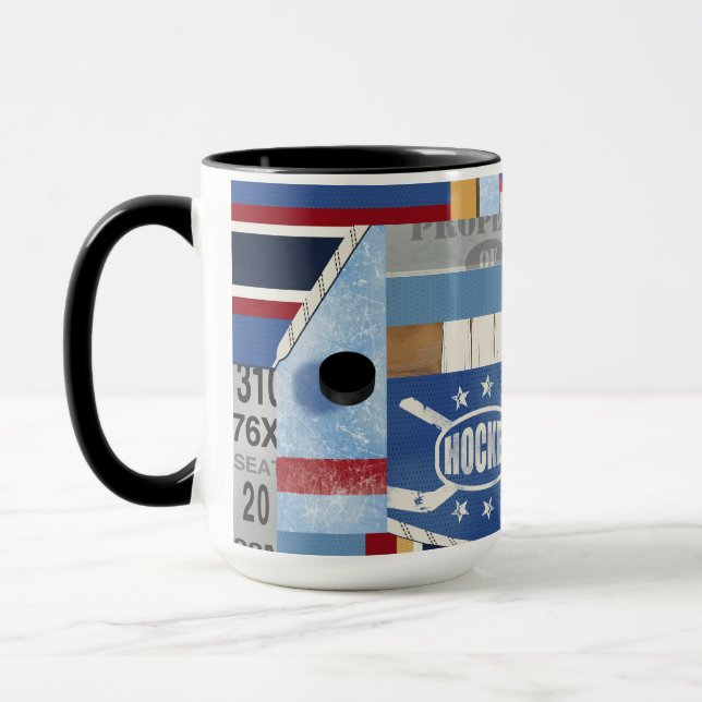 Mug Fan/joueur personnalisés par cool de hockey sur (Gauche)