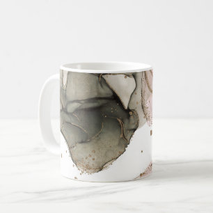 Mug Fantaisie Glamour Rose Noir Or Encre Éthérée Humeu