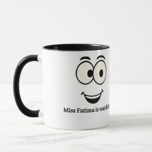 Mug Fantaisie - Texte personnalisé   Eyes & Smile