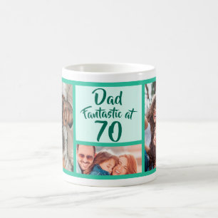 Mug Fantastique à 70 Papa moderne anniversaire photo c