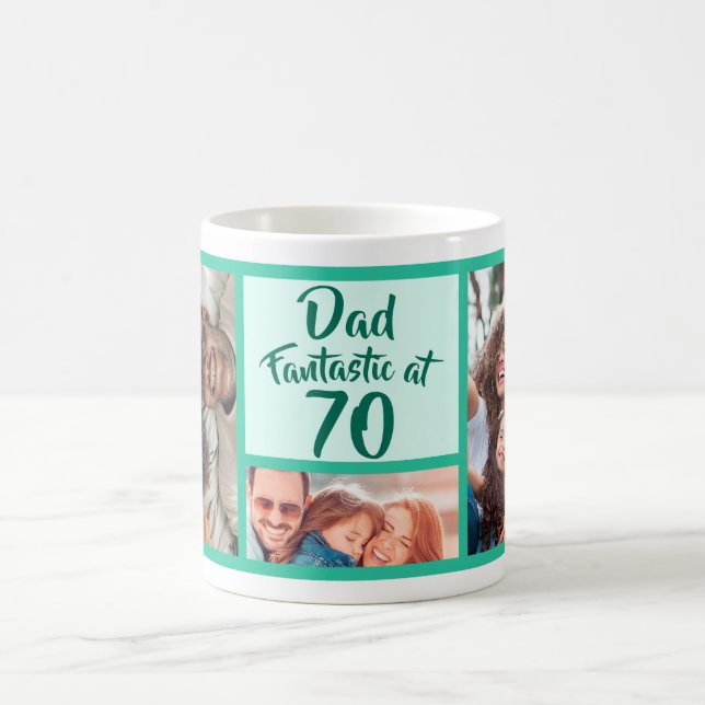 Mug Fantastique à 70 Papa moderne anniversaire photo c (Centre)