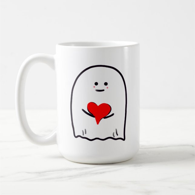 Mug Fantôme avec coeur (Gauche)