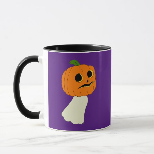 Mug fantôme de la tête citrouille (Gauche)