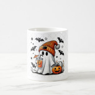 Mug Fantôme d'Halloween Profitant Des Vibes D'Automne