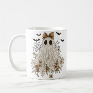 Mug Fantôme en dentelle élégant avec nœud Fantôme fl