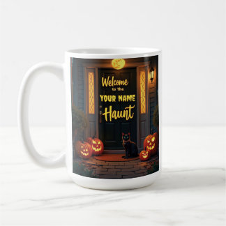 Mug Fantôme Personnalisé Et Pleine lune Haunted Porch