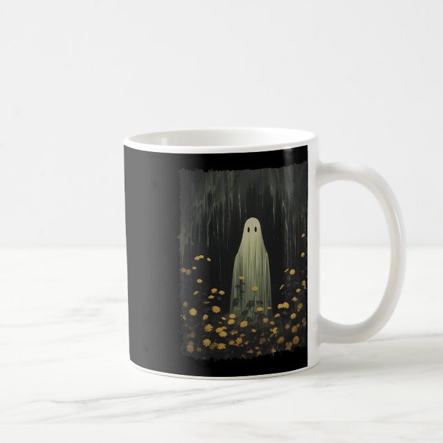 Mug Fantôme Rétro Dans La Forêt Floral Halloween G (Droite)