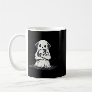 Mug Fantôme tenant un chiot Costume drôle d'Halloween