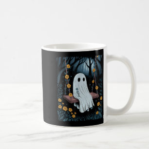 Mug Fantôme vintage Se Balançant Dans La Nuit Forestiè