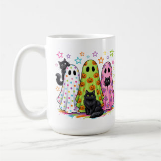Mug Fantômes mignons et chats noirs