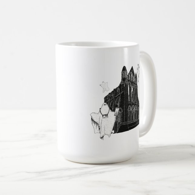 Mug Fantômes touristiques de l'abbaye de Whitby (Devant droit)