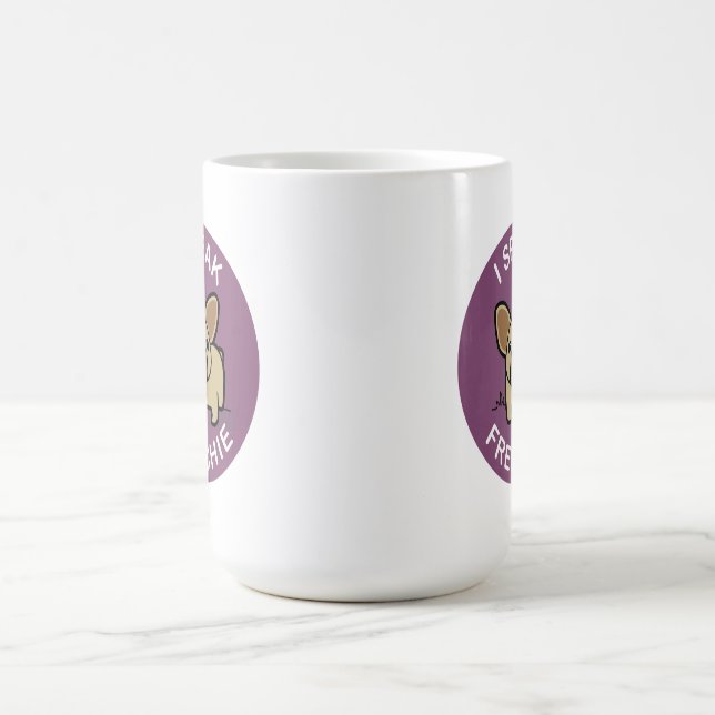 Mug Faon pourpre je parle Frenchie (Centre)