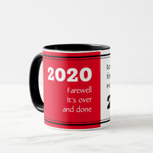 Mug FAREWELL 2020 Perspectives   Nouvel An 2021 Rouge