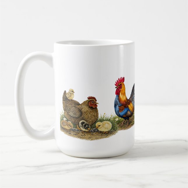 Mug Farm Family Rooster & Hen Teapot (Gauche)