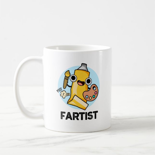 Mug Fartist Funny Artiste Pun (Gauche)
